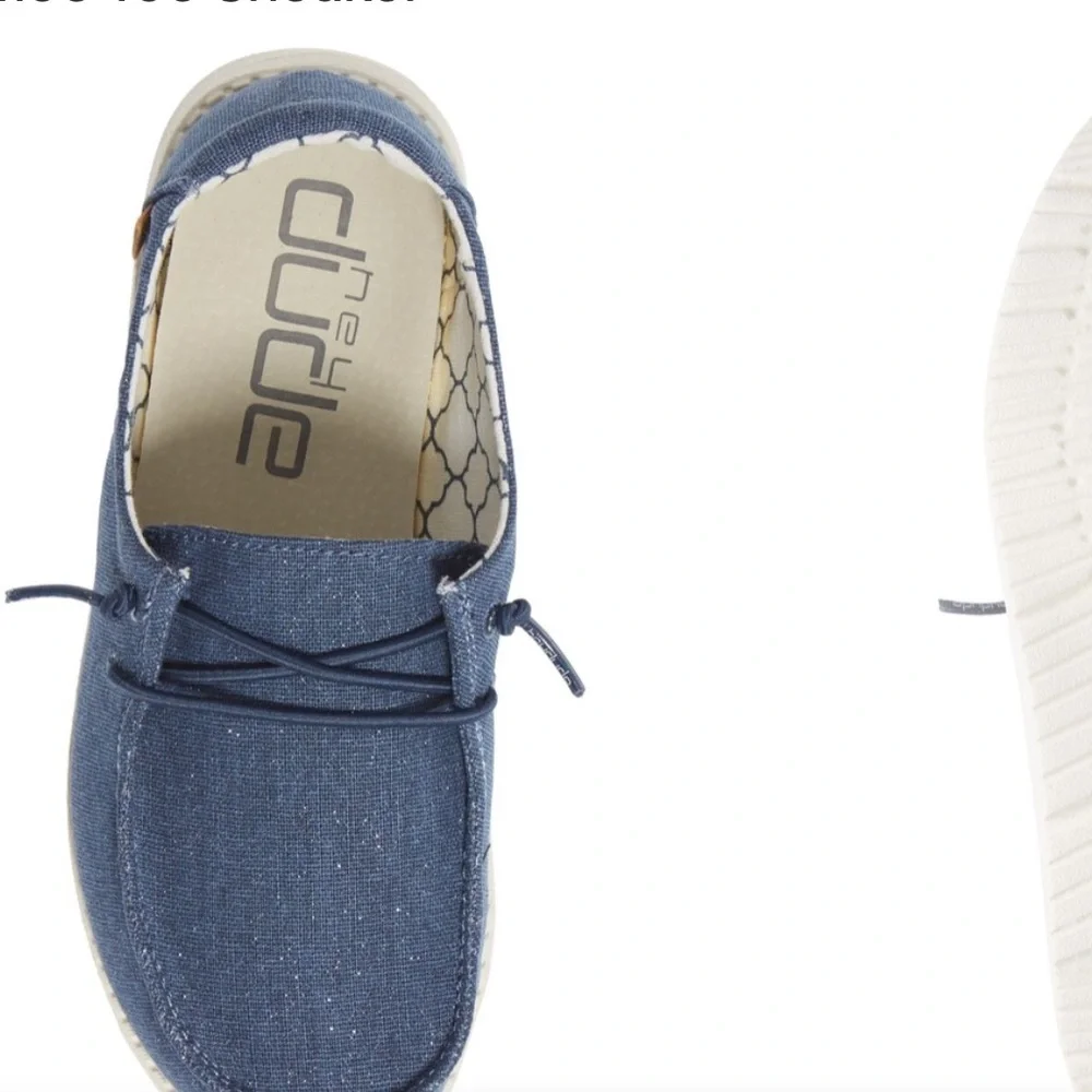 Hey Dude Kids Blue Moccasins